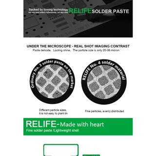 ตะกั่วเหลว RELIFE Solder Paste รุ่น RL-400 / RL-401 / RL-402