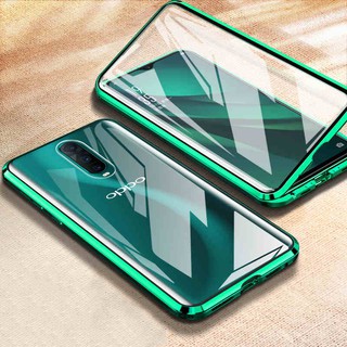 Realme 8 Pro Realme8 5G 4G Phone Case OPPO A74 F19 A54 4G Double Side Tempered Glass Magnetic Metal Casing 360 Full Cover