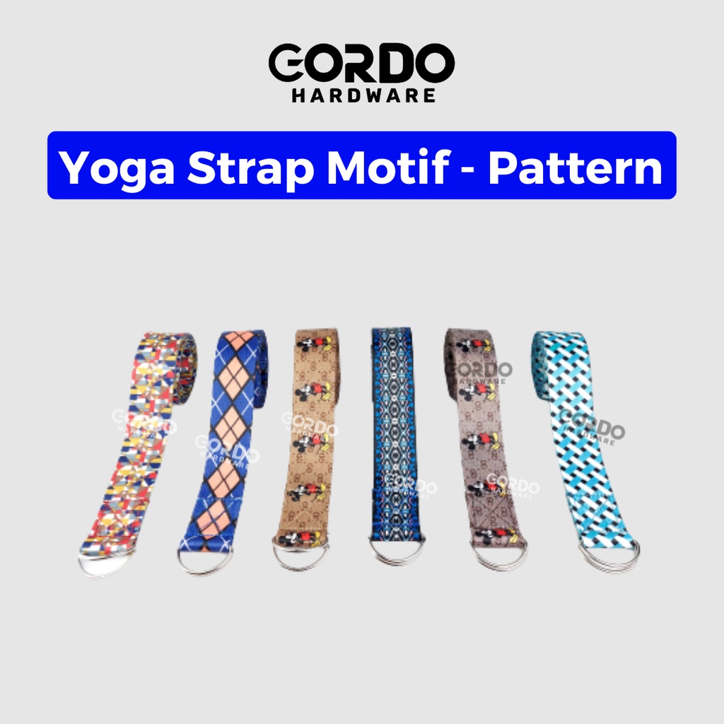 Yoga Strap Motif / Yoga Strap Fitness Gym Pilates / Yoga Strap Belt ออกกําลังกาย