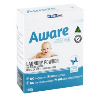 PLANET ARK AWARE ผงซักฟอก แพลนเน็ต อาร์ค อแวร์ เซนซิทีฟ ลอนดรี้ พาวเดอร์ โลว์ อัลเลอร์จี่ สูตรอ่อนโยน สำหรับผิวบอบบาง แพ