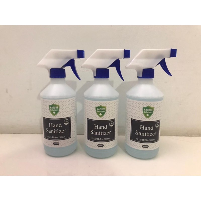 Nature solutions เจลล้างมือ (2bottle500ml&3bottle100ml)