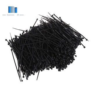 1000 Pcs Black nylon Cable Zip Tie Fasten Wrap 95mm x 2mm