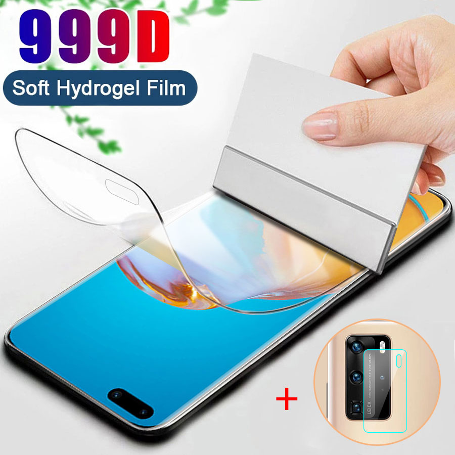 ฟิล์มกันรอยหน้าจอไฮโดรเจลแบบเต็มสําหรับ Huawei P50 P40 P30 P20 Lite Mate 30 40 50 20 Pro Nova 11i 10 9 SE 8i 8 5T 7I 3I Y6P Y9S Y7 Y7A Pro Y9 Prime 2019 Honor 8X ราคา ถูกที่สุด ดีลบีเคเค รูปภาพหลัก