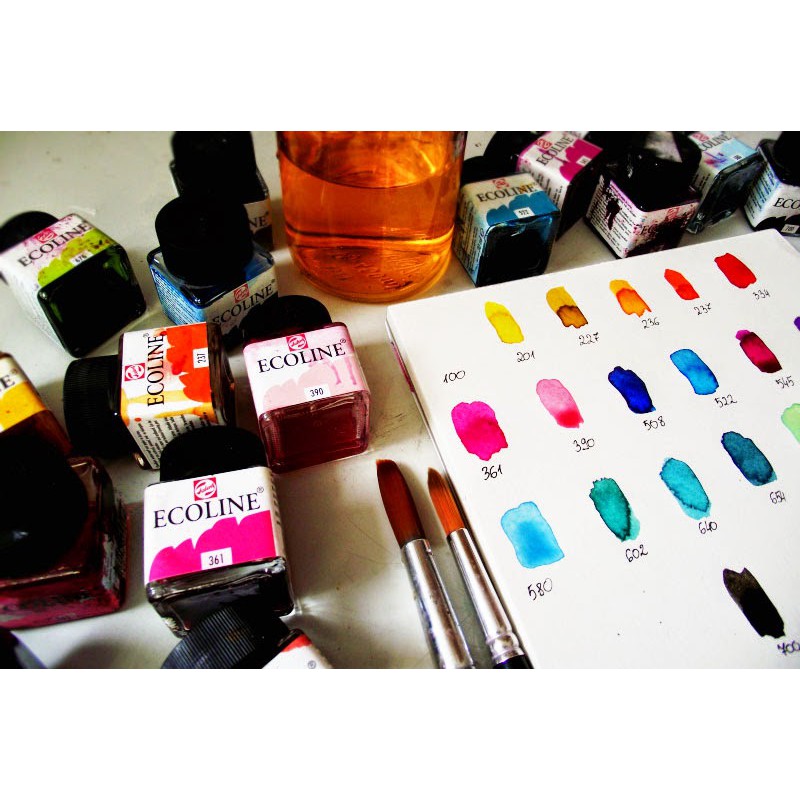 สีน้ำ ECOLINE 30ml. มีทุกสี  Liquid Water Colour [1ขวด]