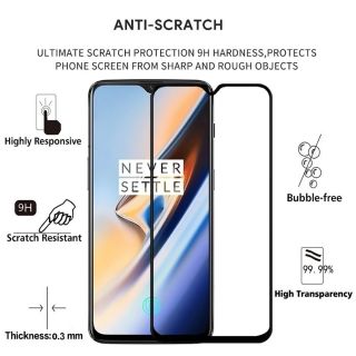 Oneplus6T ฟิล์มกระจก เต็มจอ กาวเต็ม GRIZZLY FULL FRAME PREMIUM