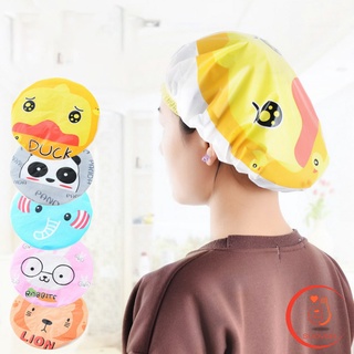 กันน้ำ ลายการ์ตูนน่ารัก  หมวกคลุมผมอาบน้ำ  Shower Cap Kids