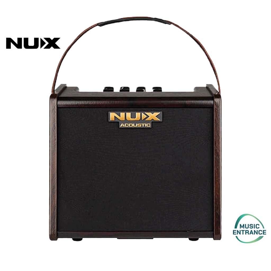 NUX AC-25 Stageman แอมป์ อะคูสติก 25 วัตต์ มีบลูทูธ แบตเตอรี่ แอมป์กีต้าร์โปร่ง Acoustic Amp Nux ac2