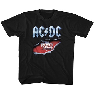 ใหม่ เสื้อยืดลําลอง แขนสั้น คอกลม พิมพ์ลายวงร็อควงร็อค AC/DC The Razors Edge สําหรับเด็กวัยหัดเดิน