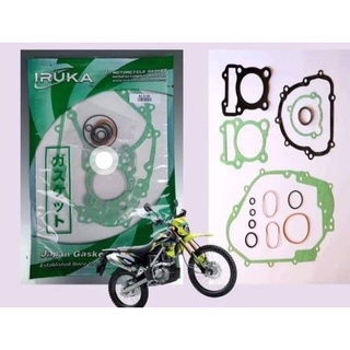 ปะเก็นชุดใหญ่ KAWASAKI-KLX125i,KLX150BF,KLX150L,KLX140G,KLX140L,D-TRACKER150 ตรงรุ่น,เกรดมาตราฐาน ISO9001JAPAN #IRUKA