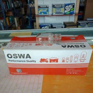 หลอดไฟเบรค+ไฟท้าย(แบบเสียบT20)OSWA 12V21W(1กล่องบรรจุ10หลอด)