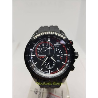 นาฬิกา Casio Edifice รุ่น EFR-561PB-1AVUDF (ประกัน CMG) 1 ปี นาฬิกาสปอร์ตจับเวลา เรือนรมดำ สายยาง