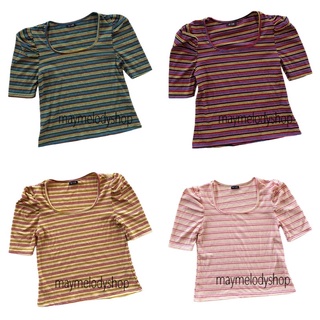 เสื้อยืด เสื้อแฟชั่น เสื้อน่ารัก เสื้อสีรุ้ง เสื้อลาย