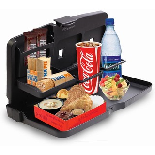 Travel Dining Tray ที่แขวนเบาะวางของเครื่องดื่มพับเก็บได้อัจฉริยะ