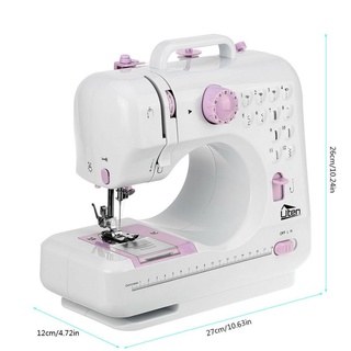 NexTool จักรเย็บผ้าไฟฟ้า Sewing Machine 505A ระบบด้ายคู่ 12 ลาย พร้อมช่องวางแขนเสื้อ (ใหญ่) จักรเย็บผ้า