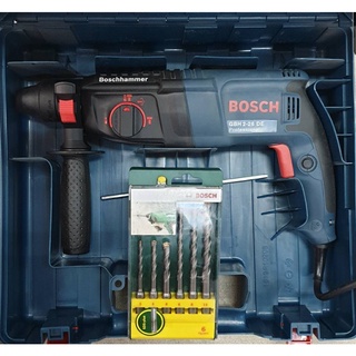 สว่านโรตารี่ 3ระบบ 26มม.ถอดหัวไม่ได้ BOSCH GBH 2-26 DE แถม ดอกสว่านโรตารี 6ดอก (ราคารวมแวทแล้ว)