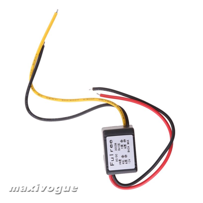 DC-DC Buck Converter 12V ถึง 9V 2A Step Down Converter พลังงานในรถยนต์