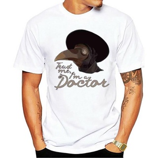 เสื้อยืดแขนสั้น ผ้าฝ้าย พิมพ์ลาย Trust Me Im A Doctor Plague Doctor สําหรับผู้ชาย 2022