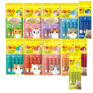 แมวเลีย มีโอ Me-o Creamy treats ขนาด15g.x 4 ซอง ครบสูตรพร้อมส่งจ้า