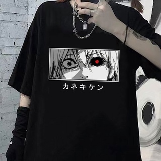 เสื้อผ้าผชเสื้อยืดลําลอง แขนสั้น พิมพ์ลายกราฟฟิค การ์ตูนญี่ปุ่น Tokyo Ghoul Kaneki Ken 90s สไตล์ฮิปฮอป สําหรับผู้ชายS-5X