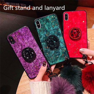 เคสซัมซุงเคสมือถือป้องกันรอยพร้อมสายคล้องสําหรับ Samsung S 7 S 8 S 9 S 10 Plus Note 8 Note 9 A 70 A8Sเคสโทรศัพท์มือถือ