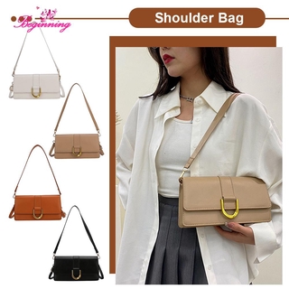 Beginning กระเป๋าสะพายไหล่กระเป๋าถือแฟชั่นสําหรับสตรีหนัง Pu Crossbody Tote