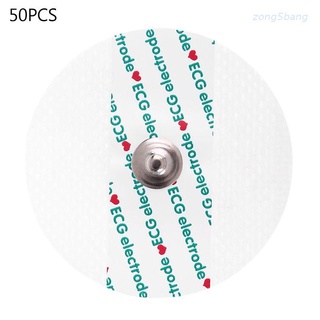 Zong แผ่นอิเล็กโทรดใช้แล้วทิ้ง 50 ชิ้นสําหรับ Ecg Ekg Heart Monitor