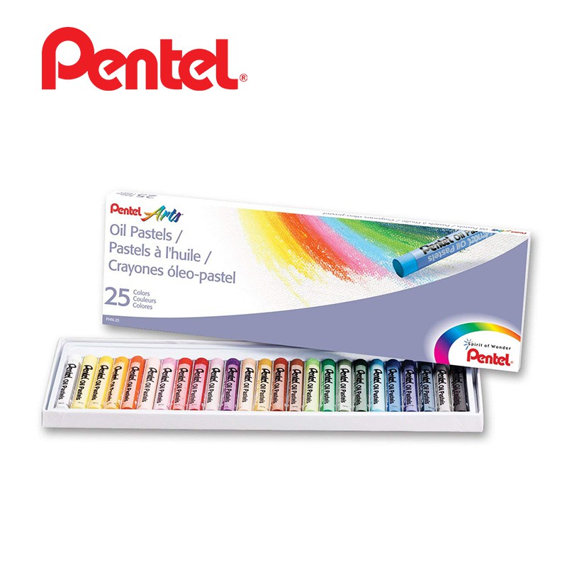 สีชอล์ค Pentel สีพาสเทล 25สี
