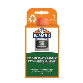 Elmers กาวแท่ง กาวสีใส กาวแท่งสูตรธรรมชาติ ขนาด 20 กรัม 1 แท่ง - Pure glue stick 20 g.