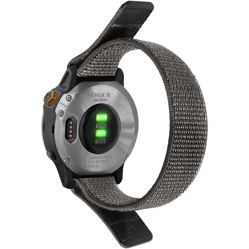 สาย ไนล่อน Ultra light Garmin Fenix 8 43 / 7S 6s 5S forerunner 570 / Instinct 2S / Descent Mk2S / D2 Nylon Bands strap