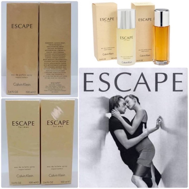 แท้กล่องซีล Ck Escape 100ml   - ชาย EDT - หญิง EDP   • ขวดละ 1,550฿ ส่งฟรี