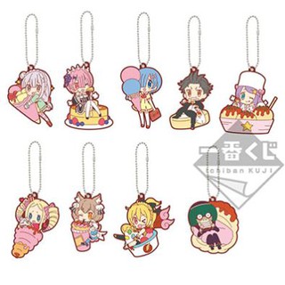 Re-Zero  Rubber Charm  (แบบสุ่มเลือกแบบไม่ได้)