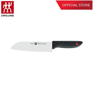 ZWILLING มีดซันโตกุสแตนเลสสตีล  รุ่น Twin Point มีความคมและทนทาน  180 มม. สีเงิน  ด้ามสีดำ  N32327181