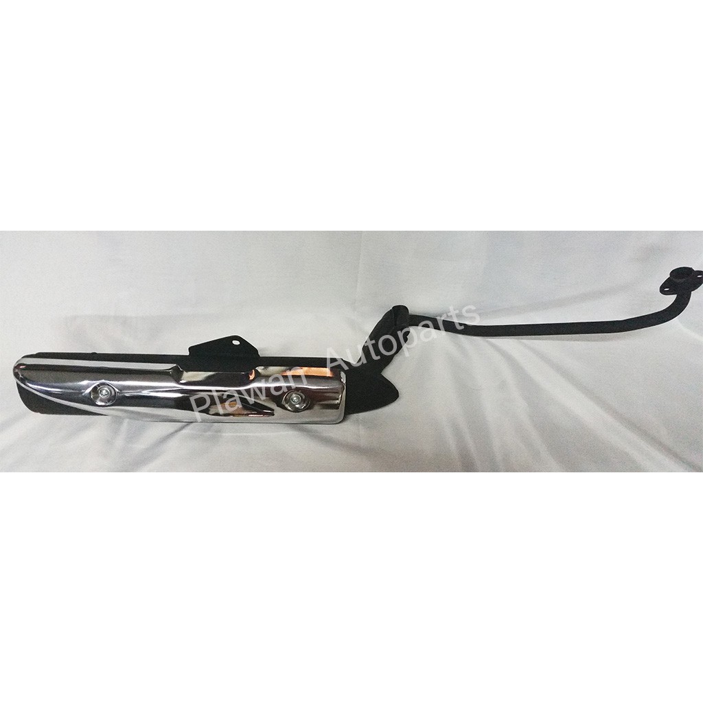 ท่อไอเสียเดิม Wave110i 2012-2013 แบรนด์ Groove | พ่นสีดำด้าน พร้อมแผงกันความร้อน มอก.341-2543 ท่อหนา