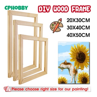 โครงไม้ เพ้นท์ตามจำนวน ขนาด 40x50ซม. DIY กรอบไม้.