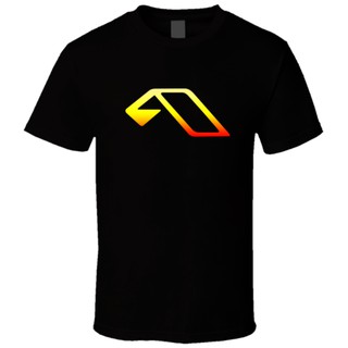 เสื้อยืดผ้าฝ้ายพิมพ์ลายเสื้อยืดแขนสั้นลําลอง ผ้าฝ้าย พิมพ์ลาย Anjunabeats Symbol 1 ทรงหลวม สําหรับผู้ชาย