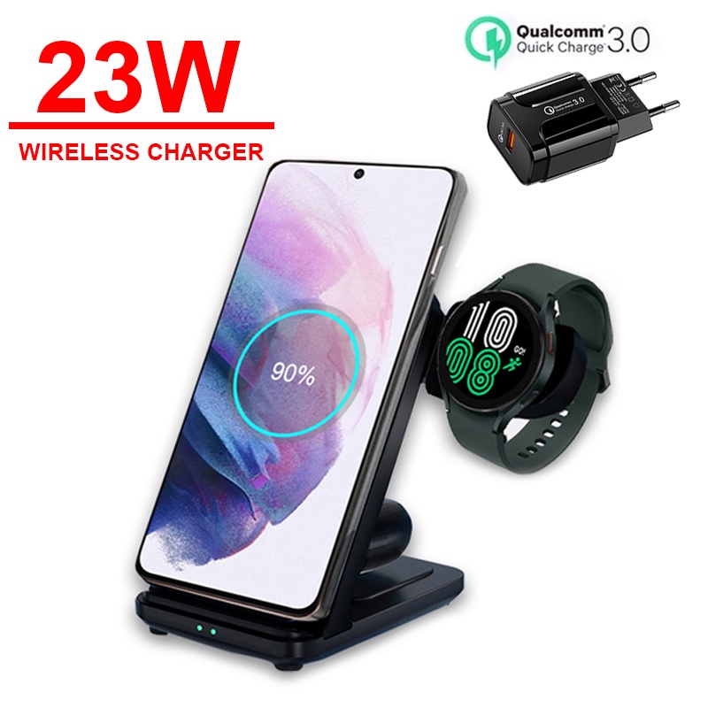 3 in 1 Wireless Charger For Samsung Galaxy Watch 4 Active 21 Galaxy