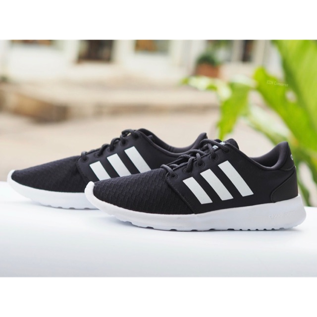 adidas Cloudfoam QT Racer Carbon black White adidas Cloudfoam QT Racer Carbon black White