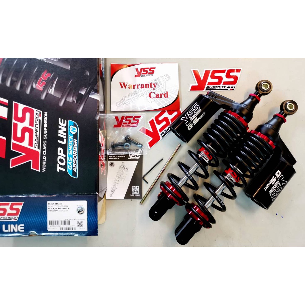 โช้ค YSS Yamaha Nmax 155 Gsport Black Series ปี 2015-2019 335mm