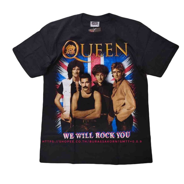 เสื้อวง Queen T-Shirt Rock เสื้อยืดวงร็อค Queen vintage