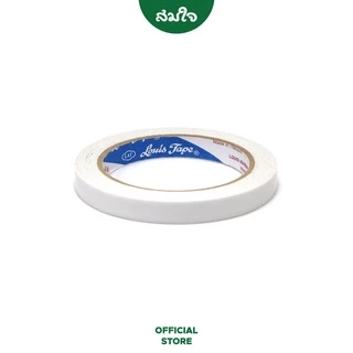 LOUIS TAPE (หลุยส์เทป) เทปกาวสองหน้า 1/2 นิ้ว x 20 หลา (แบบ หน้าบาง)