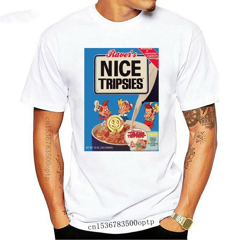 เสื้อยืดโอเวอร์ไซส์เสื้อยืดลําลองแขนสั้นพิมพ์ลาย Nice Tripsies Xanax Lsd Mdma Acid Psychedelic Tripp