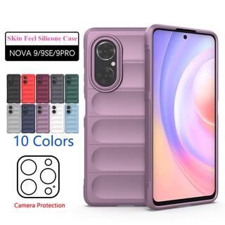 เคสซิลิโคนนิ่ม ป้องกันกล้อง กันกระแทก สําหรับ Huawei Nova 9 SE 9SE Nova9 Nova8i Nova 9Pro Nova 8i Honor 50 Lite