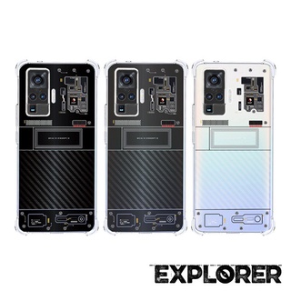 เคส Vivo X50 Pro [ Explorer Series ] 3D Anti-Shock Protection TPU Case