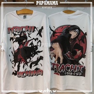 [ NARUTO ] ITACHI  DTG  (Direct To Garment) Tag Gilden อิทาจิ นารุโตะ ซาสึเกะ เสื้่อการ์ตูน papamama vintage