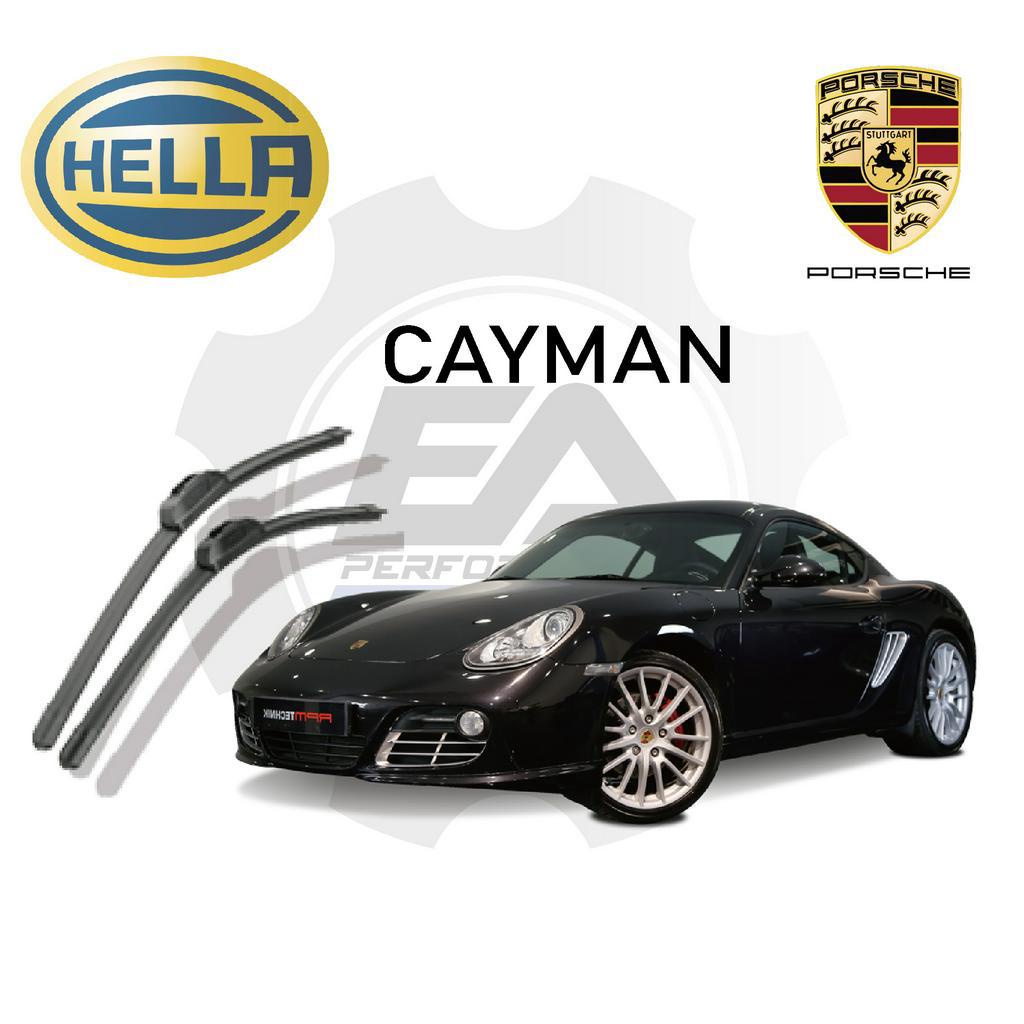 PORSCHE CAYMAN 987(06-11) / 981(13-16) WINDSCREEN WIPER BLADE SET HELLA CLEANTECH