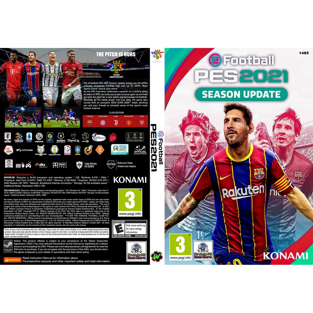 (PC DVD) eFootball PES 2021 อัพเดทฤดูกาล