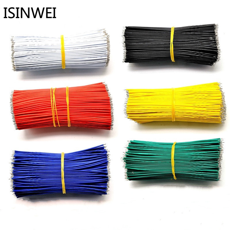 100pcs สายเคเบิ้ล Jumper Wire 24AWG 10 ซม.