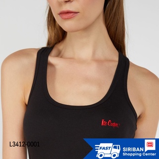 ของแท้100% Lee cooper L3412-0001 เสื้อกล้ามผู้หญิงสีดำ Slim Tank - Black