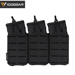 Idogear กระเป๋ายุทธวิธี กระเป๋านิตยสาร LSR 556 Mag Carrier Holder Molle Belt Pouch Laser Cut 3567