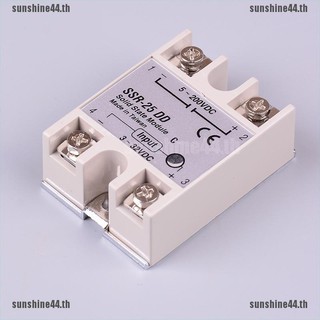 【SUNSHINE44】รีเลย์โซลิดสเตท Ssr-25dd 25A AC ควบคุม DC 3-32VDC